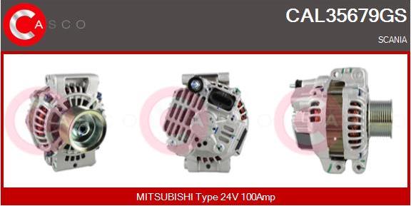 Casco CAL35679GS - Alternator autospares.lv