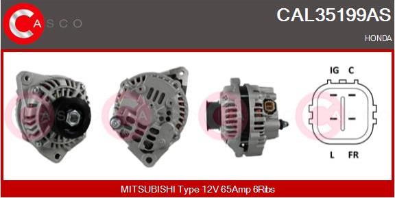 Casco CAL35199AS - Alternator autospares.lv