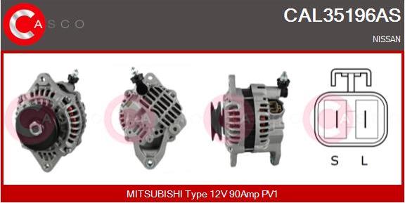 Casco CAL35196AS - Alternator autospares.lv