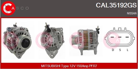 Casco CAL35192GS - Alternator autospares.lv