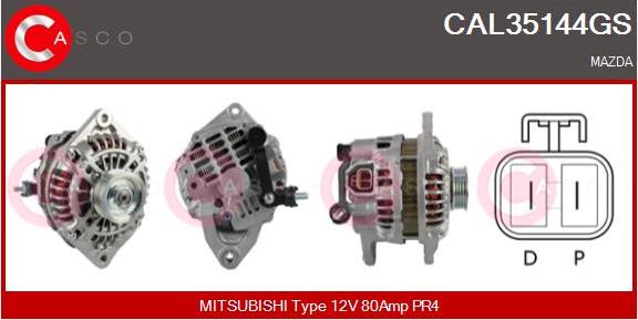 Casco CAL35144GS - Alternator autospares.lv