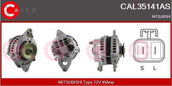 Casco CAL35141AS - Alternator autospares.lv