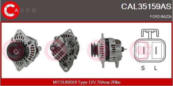 Casco CAL35159AS - Alternator autospares.lv