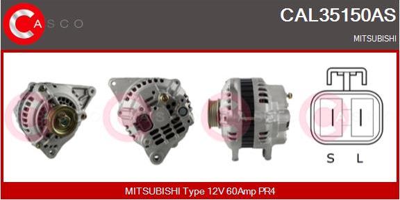 Casco CAL35150AS - Alternator autospares.lv