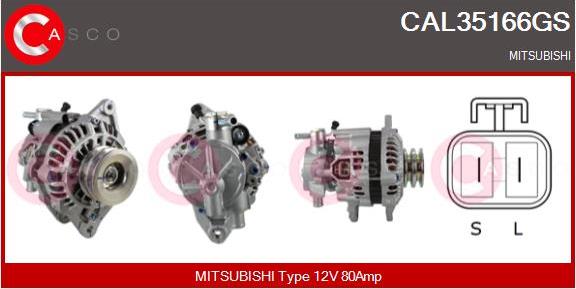 Casco CAL35166GS - Alternator autospares.lv