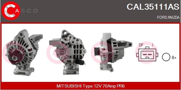 Casco CAL35111AS - Alternator autospares.lv