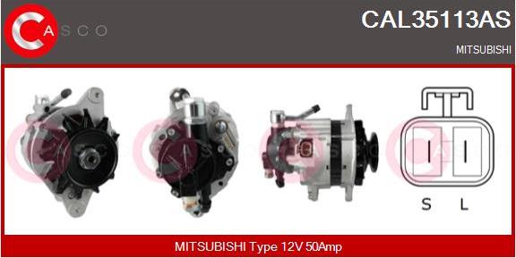 Casco CAL35113AS - Alternator autospares.lv