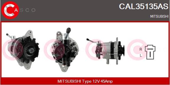 Casco CAL35135AS - Alternator autospares.lv