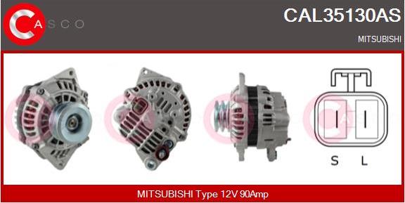 Casco CAL35130AS - Alternator autospares.lv