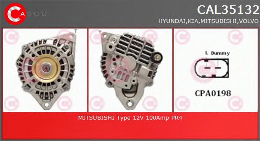 Casco CAL35132 - Alternator autospares.lv