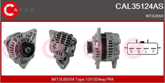 Casco CAL35124AS - Alternator autospares.lv