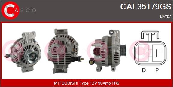 Casco CAL35179GS - Alternator autospares.lv