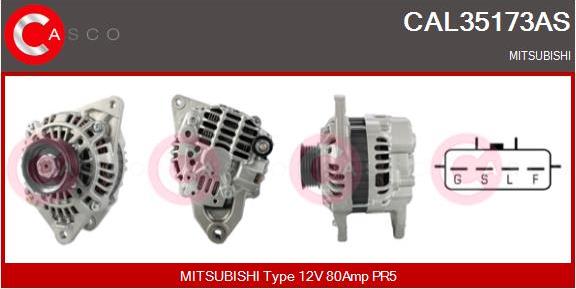 Casco CAL35173AS - Alternator autospares.lv