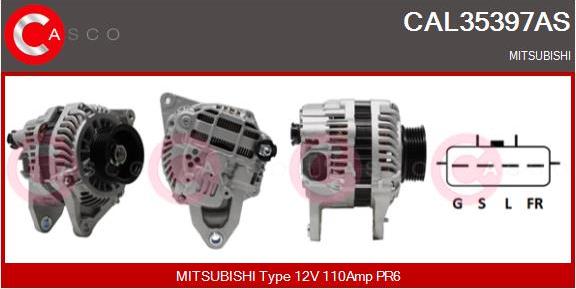 Casco CAL35397AS - Alternator autospares.lv