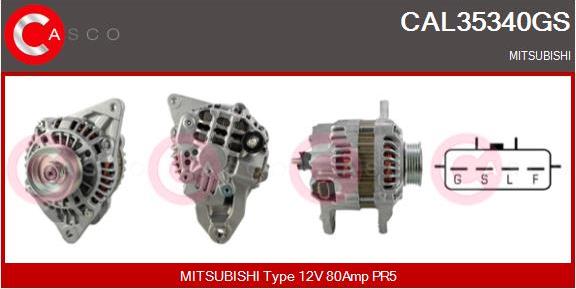 Casco CAL35340GS - Alternator autospares.lv