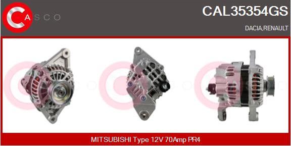 Casco CAL35354GS - Alternator autospares.lv