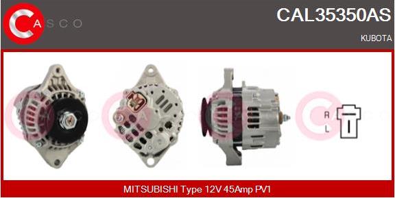 Casco CAL35350AS - Alternator autospares.lv