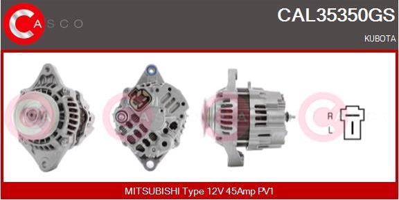 Casco CAL35350GS - Alternator autospares.lv