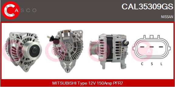 Casco CAL35309GS - Alternator autospares.lv