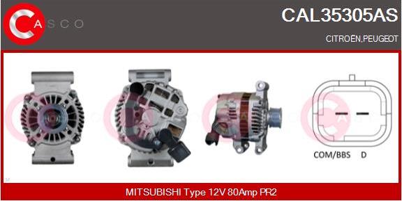 Casco CAL35305AS - Alternator autospares.lv