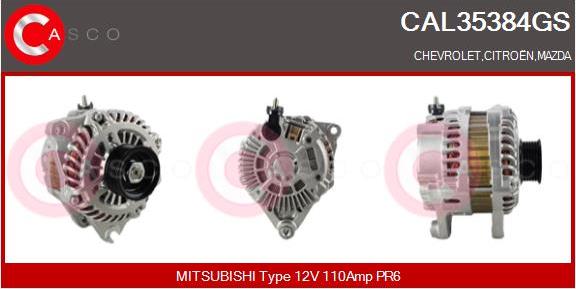 Casco CAL35384GS - Alternator autospares.lv