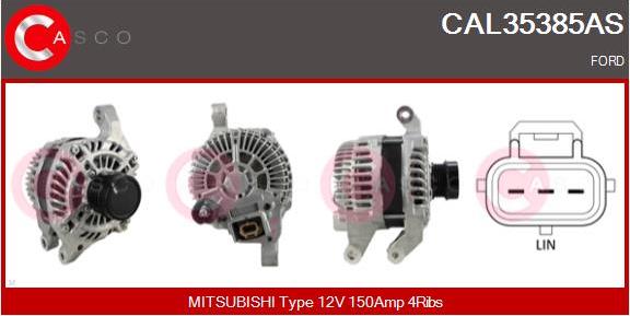 Casco CAL35385AS - Alternator autospares.lv