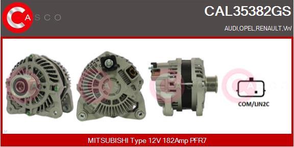 Casco CAL35382GS - Alternator autospares.lv