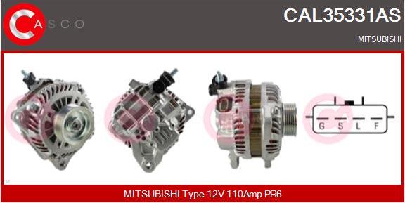 Casco CAL35331AS - Alternator autospares.lv