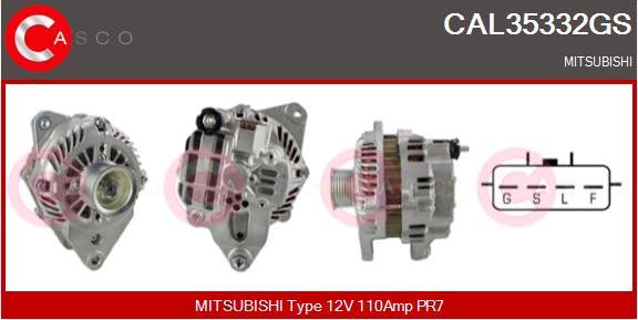 Casco CAL35332GS - Alternator autospares.lv