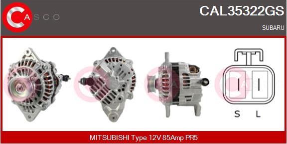 Casco CAL35322GS - Alternator autospares.lv