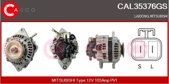 Casco CAL35376GS - Alternator autospares.lv