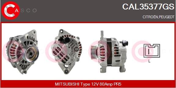 Casco CAL35377GS - Alternator autospares.lv