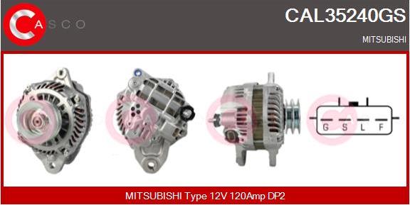 Casco CAL35240GS - Alternator autospares.lv