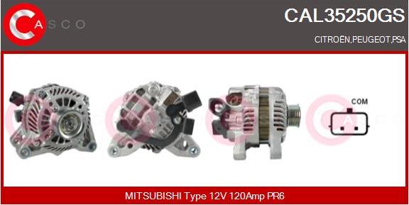 Casco CAL35250GS - Alternator autospares.lv