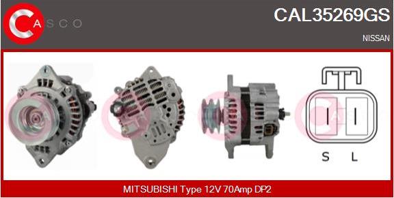 Casco CAL35269GS - Alternator autospares.lv