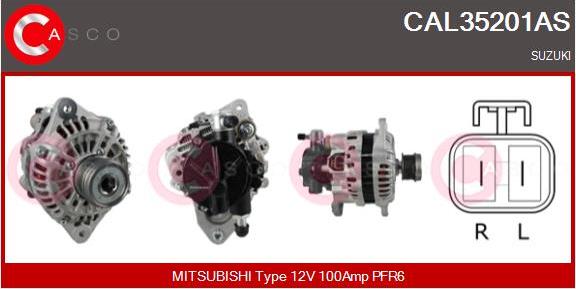 Casco CAL35201AS - Alternator autospares.lv