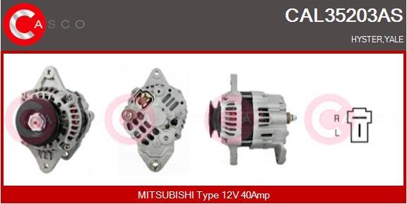 Casco CAL35203AS - Alternator autospares.lv