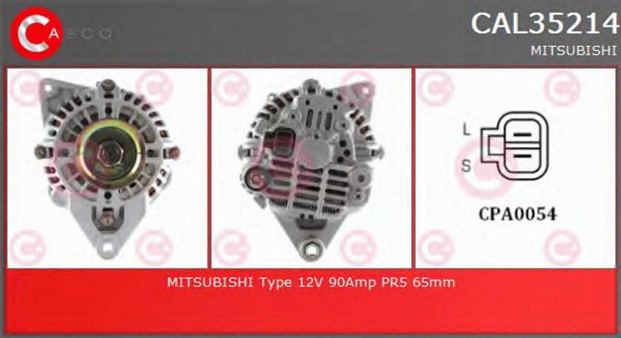 Casco CAL35214 - Alternator autospares.lv