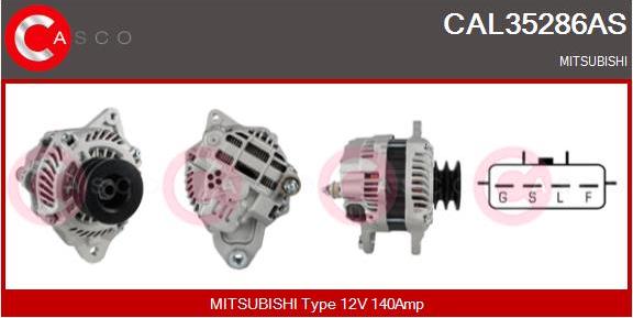 Casco CAL35286AS - Alternator autospares.lv