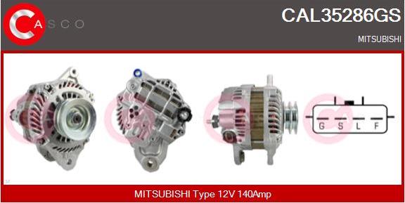 Casco CAL35286GS - Alternator autospares.lv