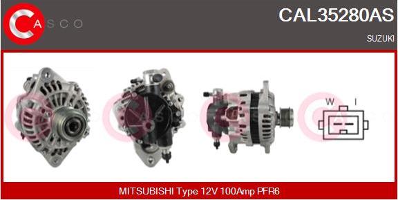 Casco CAL35280AS - Alternator autospares.lv