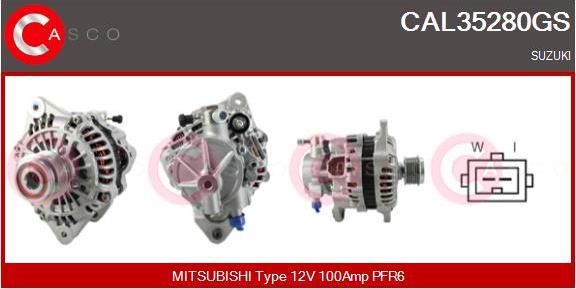 Casco CAL35280GS - Alternator autospares.lv