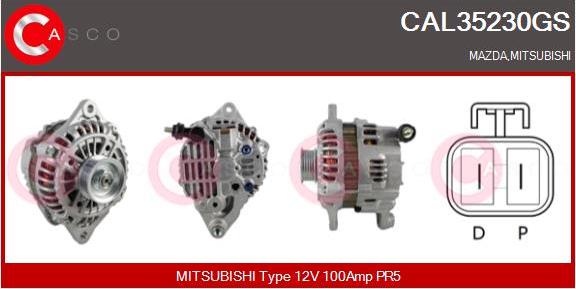 Casco CAL35230GS - Alternator autospares.lv