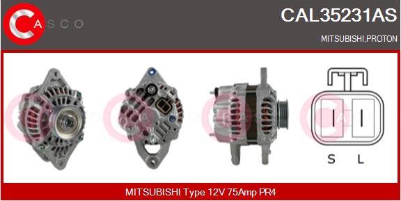 Casco CAL35231AS - Alternator autospares.lv