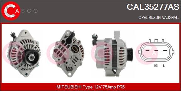 Casco CAL35277AS - Alternator autospares.lv