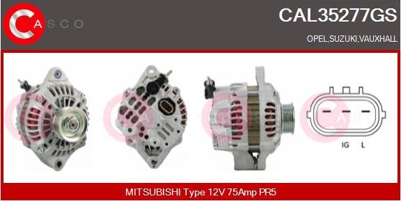 Casco CAL35277GS - Alternator autospares.lv