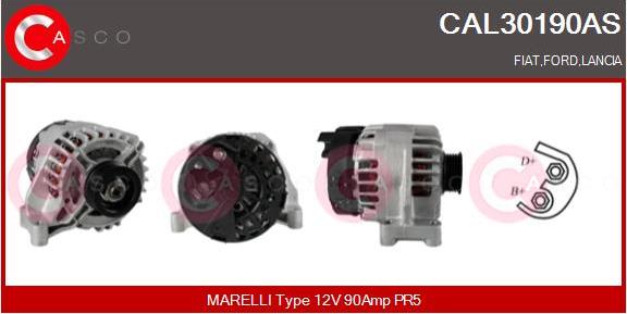 Casco CAL30190AS - Alternator autospares.lv