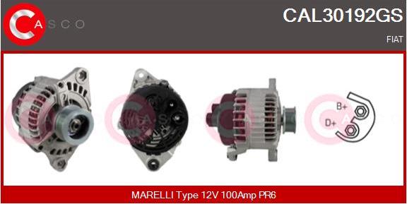 Casco CAL30192GS - Alternator autospares.lv