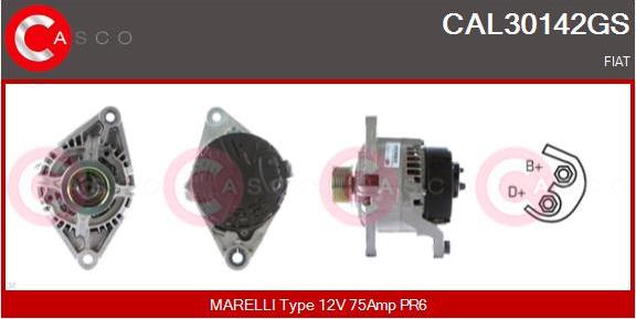 Casco CAL30142GS - Alternator autospares.lv