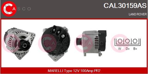 Casco CAL30159AS - Alternator autospares.lv